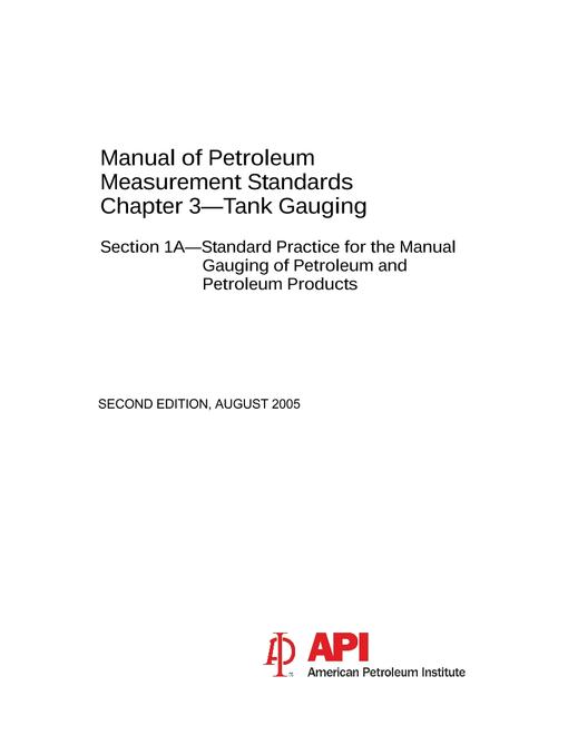 API MPMS Chapter 3.1A