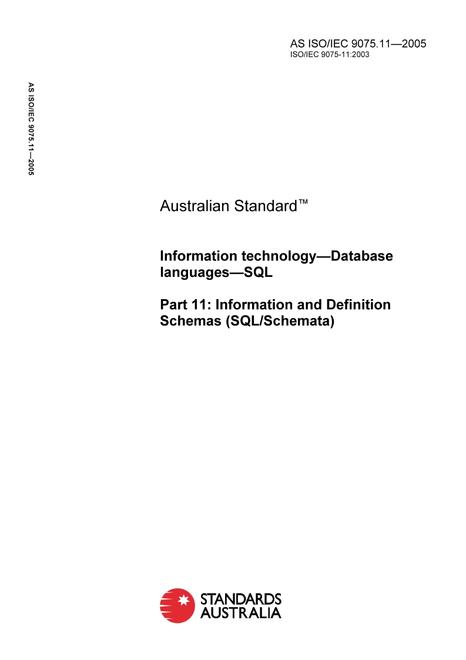 AS ISO IEC 9075.11-2005